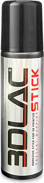 3DLAC Stick Water glue stick for 3D printing with the black cap closed