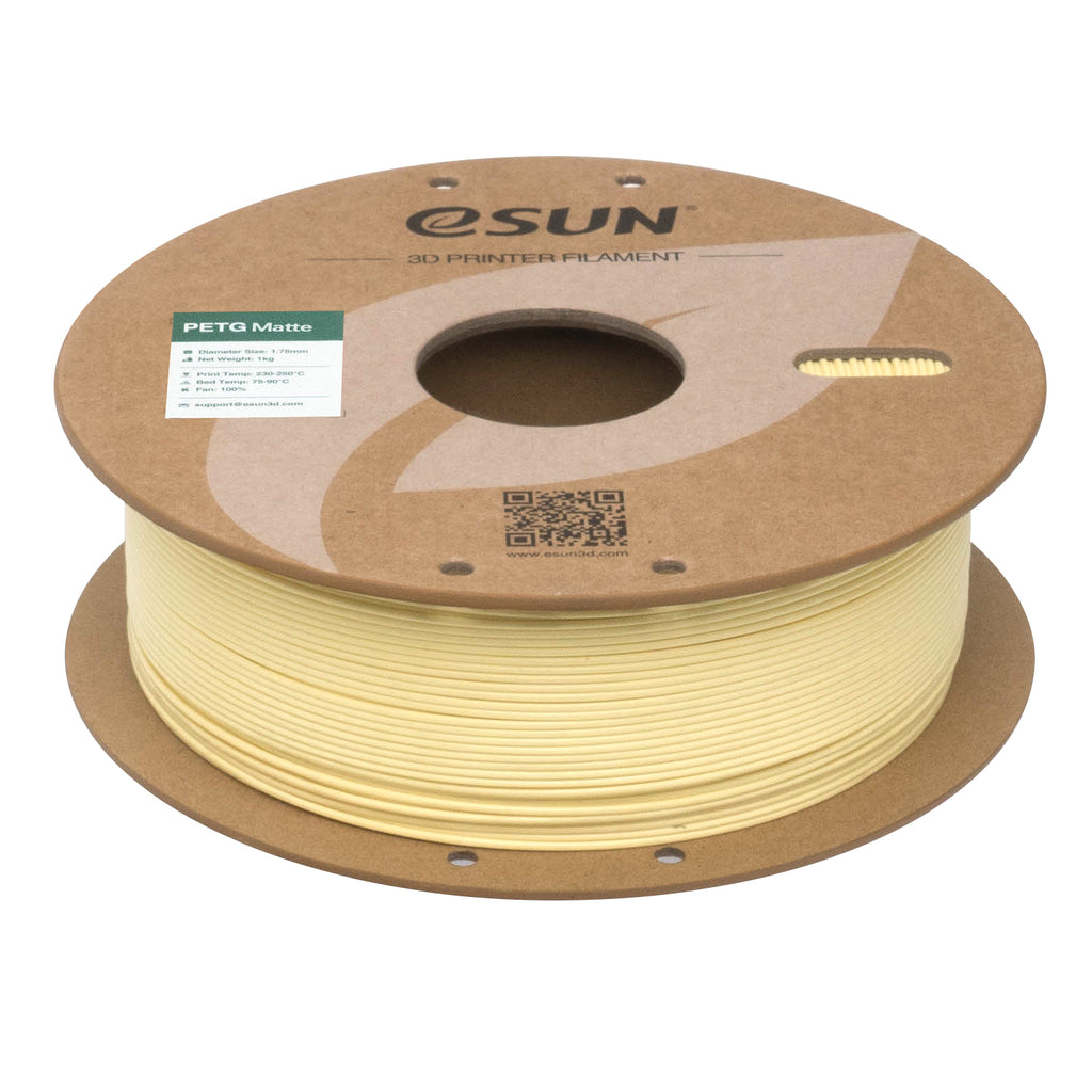 Filamento PETG amarelo amêndoa mate | eSUN