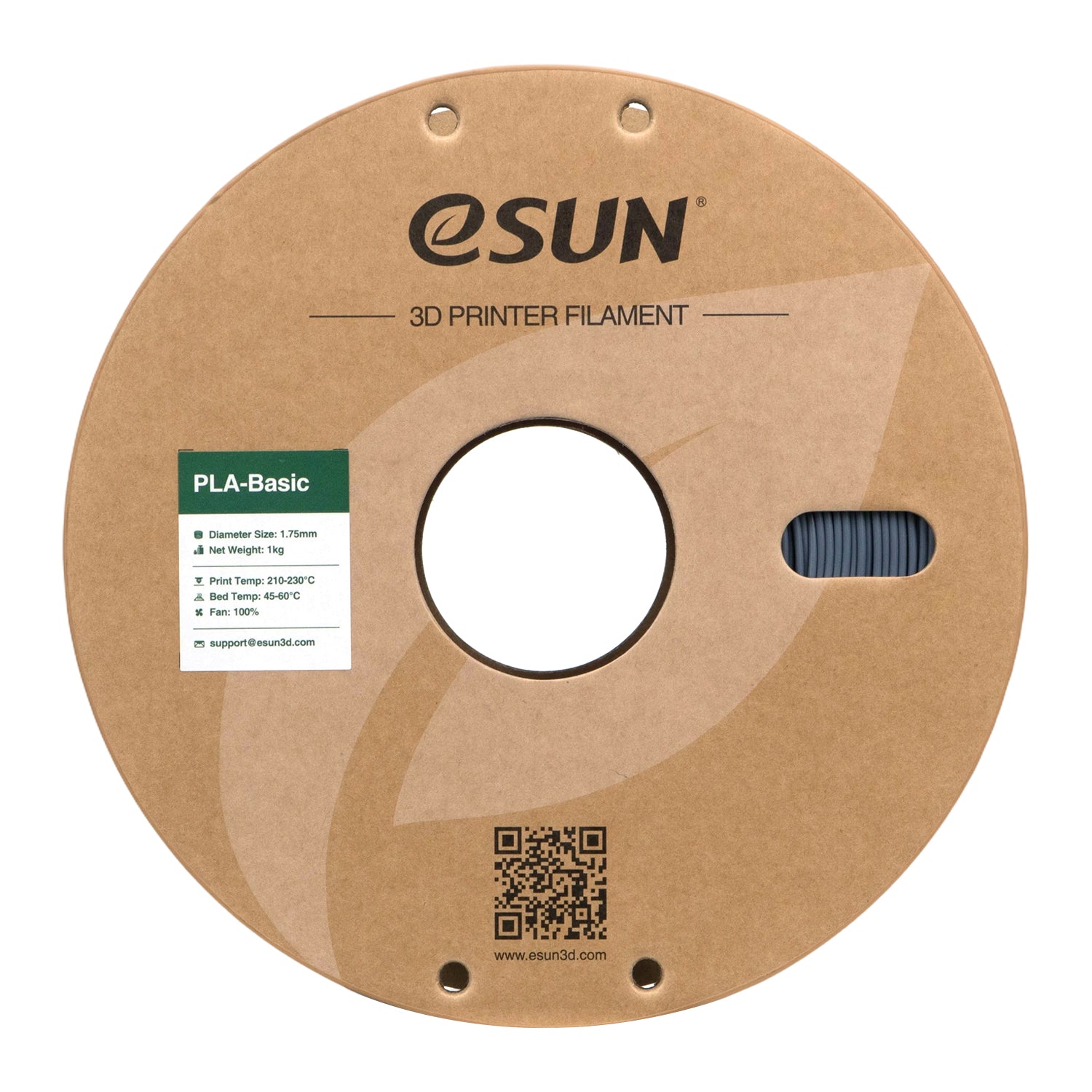 Filamento PLA-Basic cinzento | eSUN
