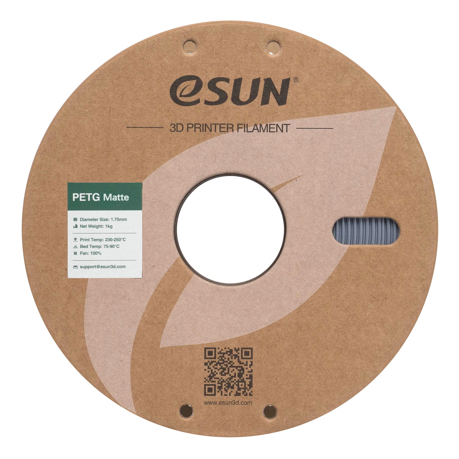 Filamento PETG cinzento escuro mate | eSUN