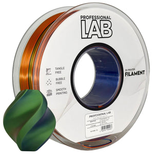 Filament Silk PLA Tri Color orange blue green | Prof. Lab