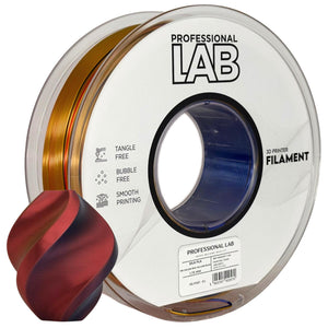 Filamento Silk PLA Tri Color vermelho amarelo azul | Prof. Lab