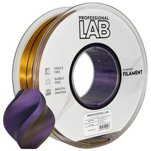 Filament Silk PLA Tri Color black gold purple | Prof. Lab