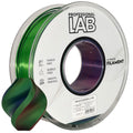 Spool of Silk PLA Tri Color red blue green filament, Prof. Lab, 1.75 mm