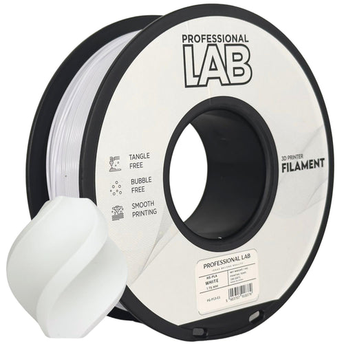 Spool of HS-PLA white filament, Prof. Lab, 1.75 mm