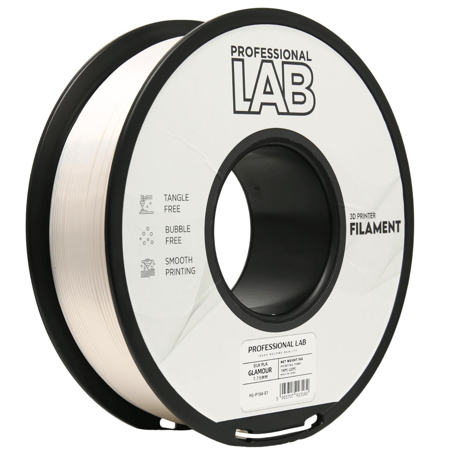 Bobina de filamento Silk PLA purpurina, Prof. Lab, 1,75 mm