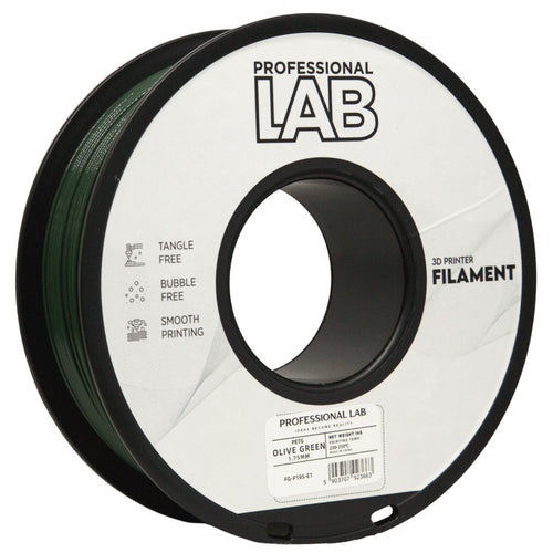Bobina de filamento PETG verde oliva, Prof. Lab, 1,75 mm