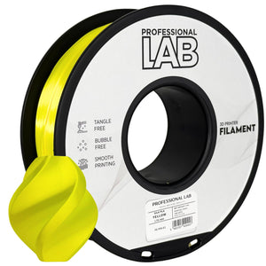 Filamento Silk PLA amarelo | Prof. Lab