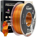 Spool of Silk PLA Dual Color red gold filament, Smart Print, 1.75 mm