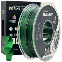 Filamento Silk PLA Dual Color preto verde | Smart Print
