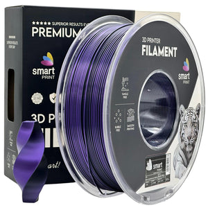 Filamento Silk PLA Dual Color preto violeta | Smart Print