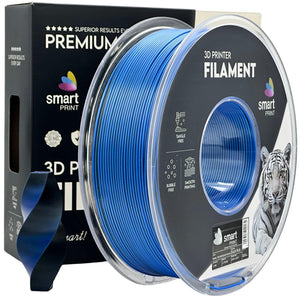 Filamento Silk PLA Dual Color preto azul | Smart Print