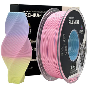 Filamento Silk PLA arco-íris claro | Smart Print