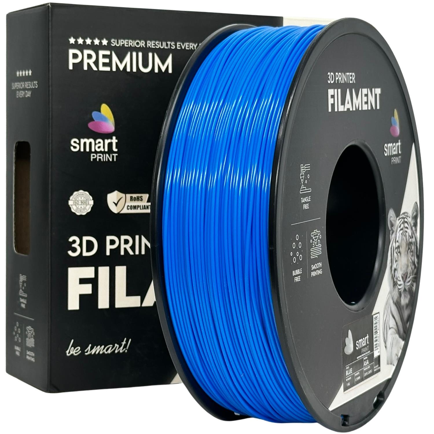 Spool of ASA blue filament, Smart Print, 1.75 mm