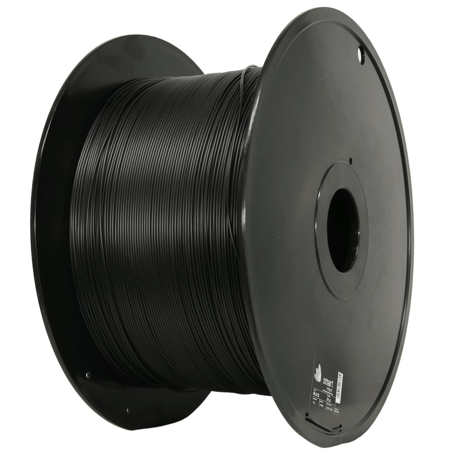 Spool of PLA black 5 kg filament, Smart Print, 1.75 mm