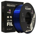 Spool of PETG transparent blue filament, Smart Print, 1.75 mm