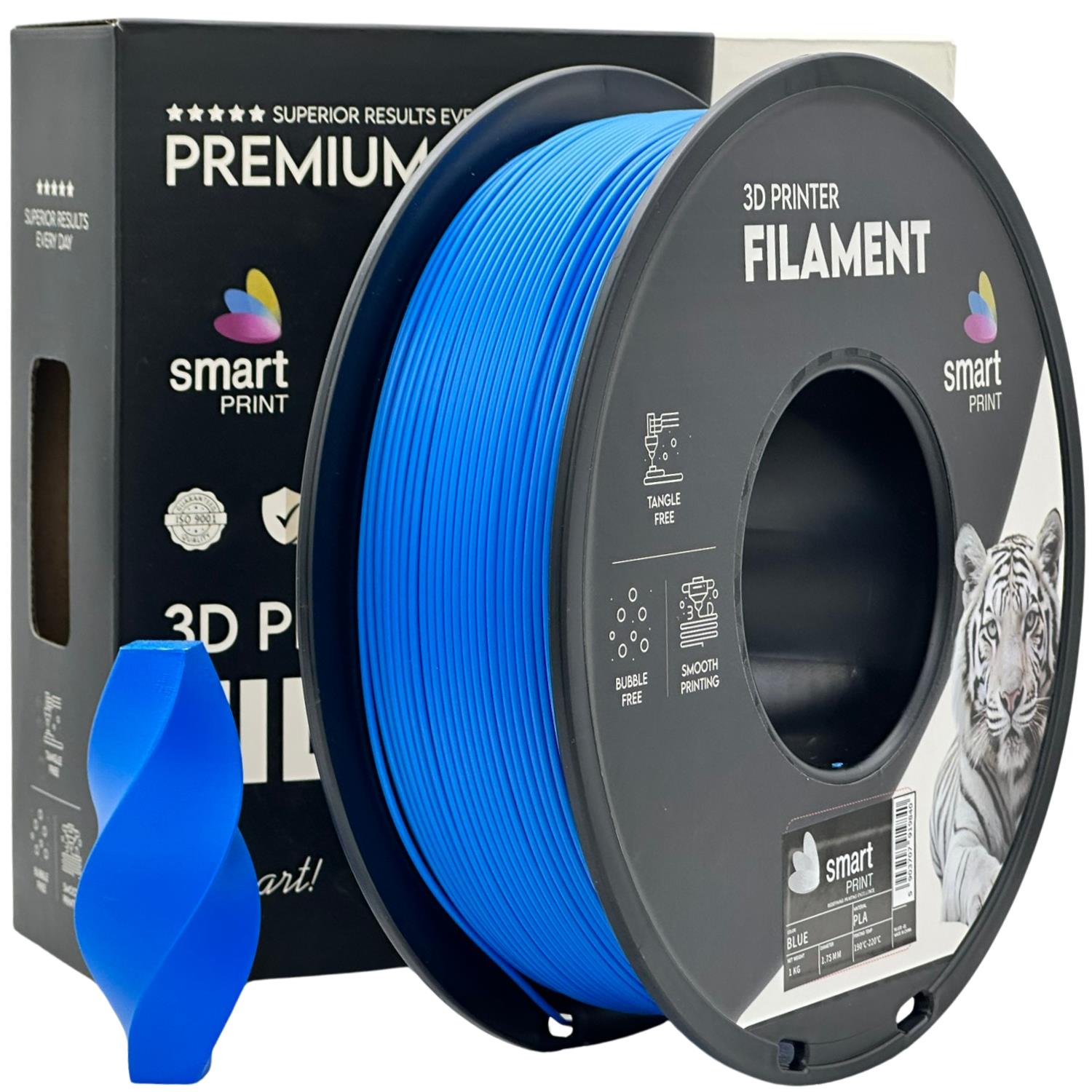 Bobina de filamento PLA azul, Smart Print, 1,75 mm