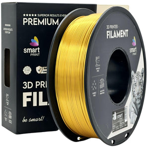 Filamento Silk PLA dourado | Smart Print