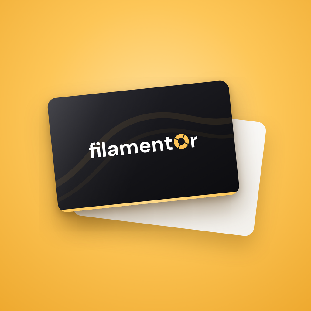 Cartão de oferta Filamentor
