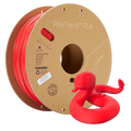 Bobina de filamento PLA vermelho mate, Polymaker, 1,75 mm